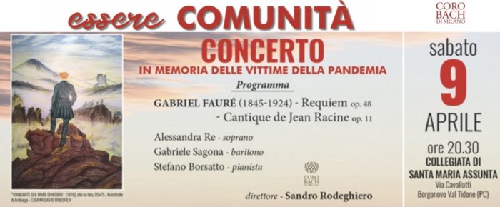 Concerto in memoria delle vittime della pandemia