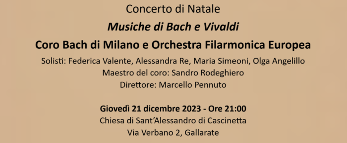 Concerto di Natale – Musiche di Bach e Vivaldi